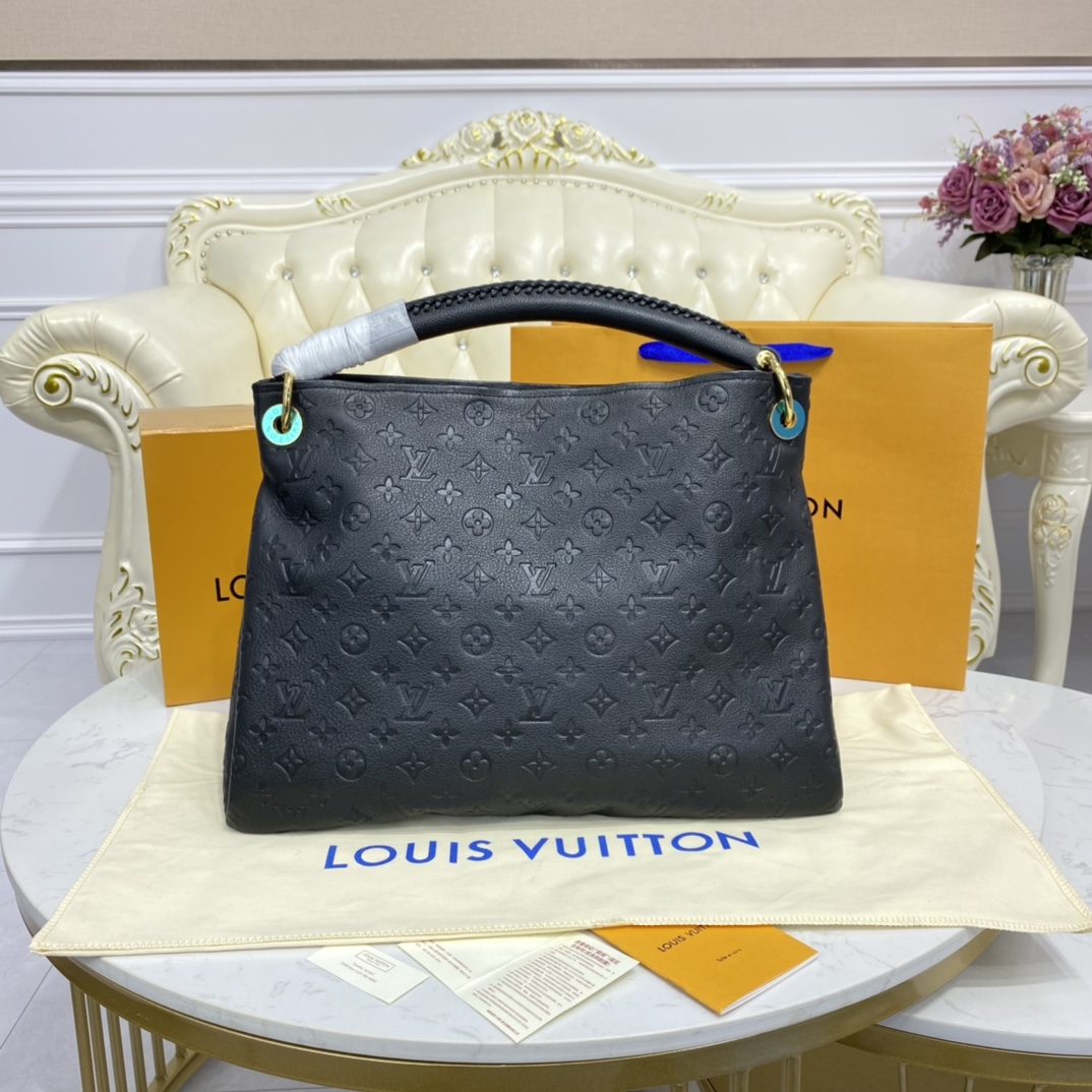 Louis Vuitton ARTSY MM Handbag Monogram Empreinte M41066 Black